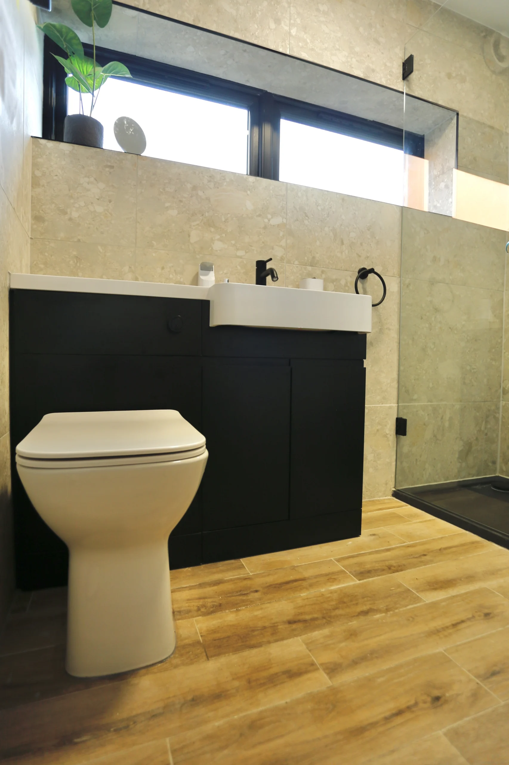 a bathroom with a toilet at Havendale Accessible Holiday Cottage