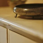 a silver bowl on a white dresser at Havendale Accessible Holiday Cottage