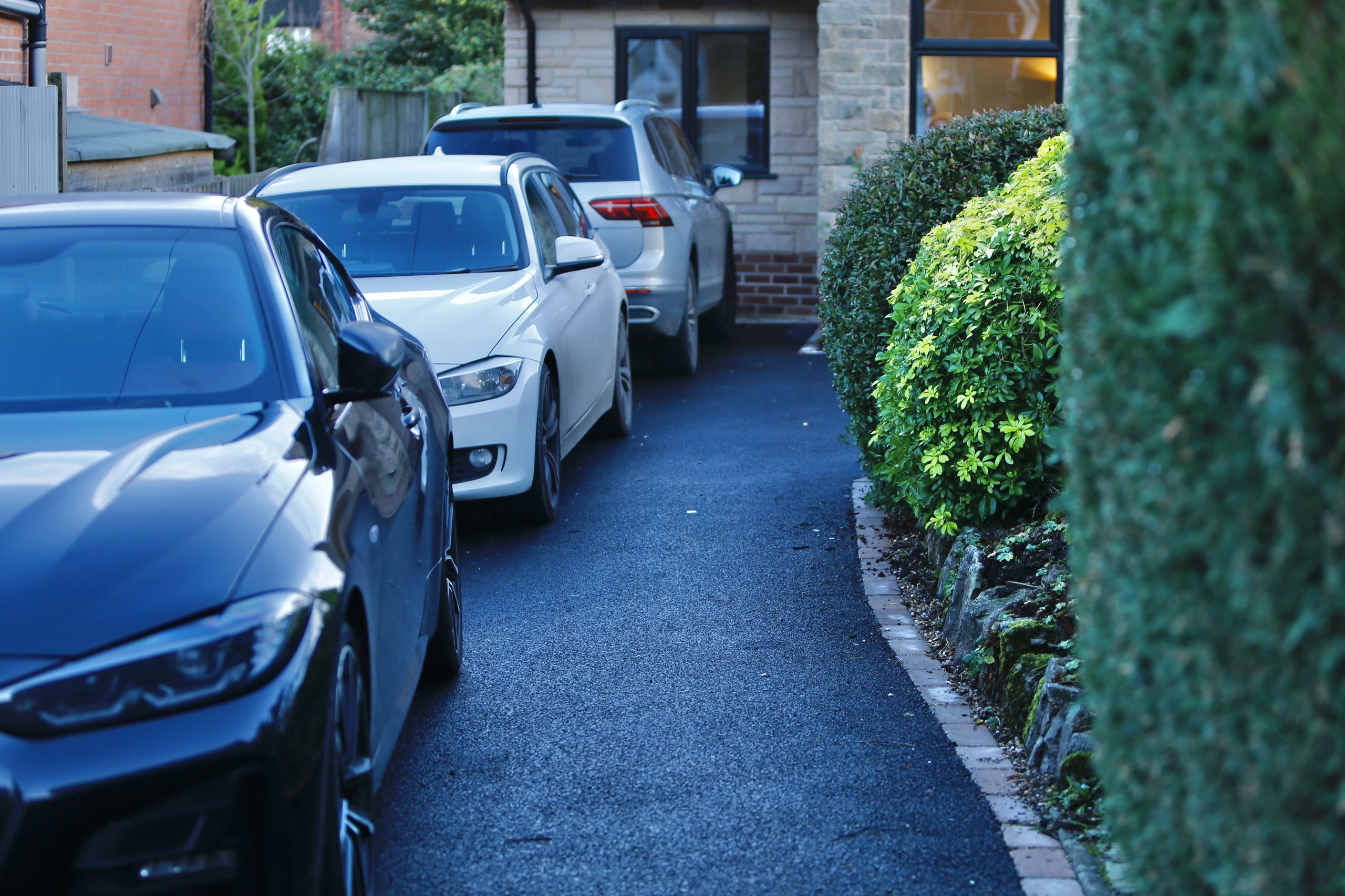 a row of parked cars at Havendale Accessible Holiday Cottage