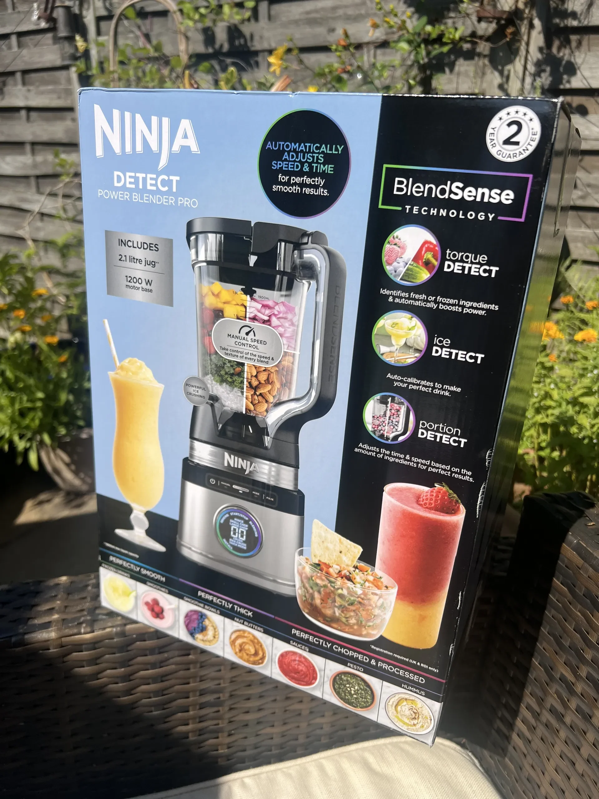 a Ninja blender on a table at Havendale Accessible Holiday Cottage